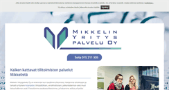 Desktop Screenshot of mikkelinyrityspalvelu.fi